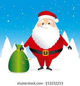 Christmas design over blue background,vector illustration