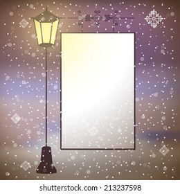 Christmas design over blur background,vector illustration