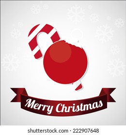 Christmas design over color background