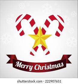 Christmas design over color background