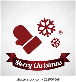Christmas design over color background