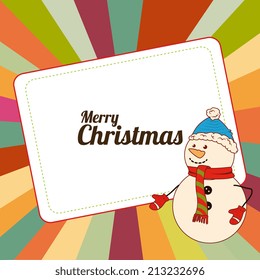 Christmas design over colorful background,vector illustration