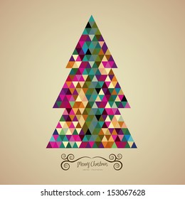 christmas design over dotted background vector illustration