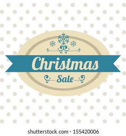 christmas design over dotted background vector illustration