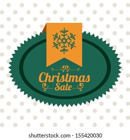 christmas design over dotted background vector illustration