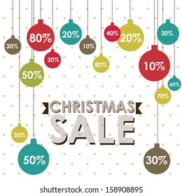 christmas design over dotted background vector illustration