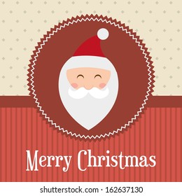 christmas design over  dotted background vector illustration