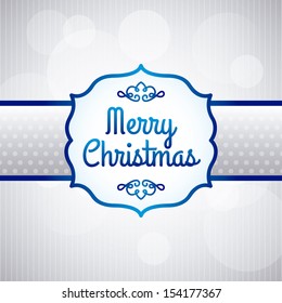 christmas design over gray background vector illustration