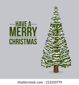 Christmas design over gray background,vector illustration
