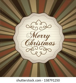 christmas design over grunge background vector illustration