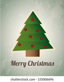 christmas design over lineal background vector illustration 