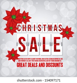 christmas design over pattern background vector illustration