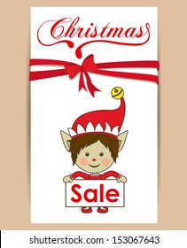 christmas design over pink background vector illustration