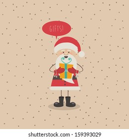 christmas design over  pink background vector illustration