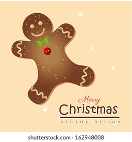christmas design over pink  background vector illustration 