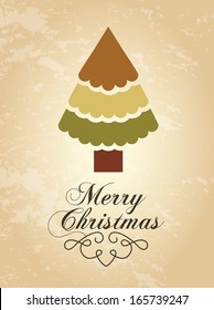 christmas design over pink  background vector illustration