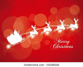 christmas design over red background vector illustration