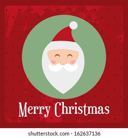 christmas design over  red background vector illustration