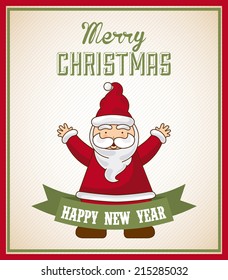 christmas design over red  background vector illustration