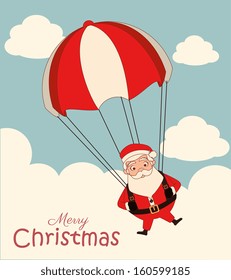 christmas design over sky  background vector illustration