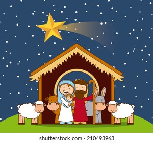 diseño de Navidad sobre ilustración vectorial de fondo del cielo
