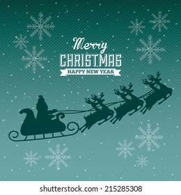 christmas design over  sky background vector illustration