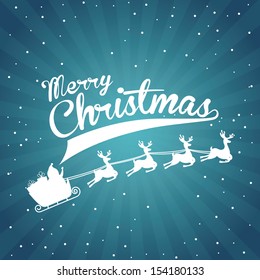 christmas design over starry  background vector illustration