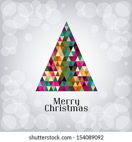 christmas design over white background vector illustration