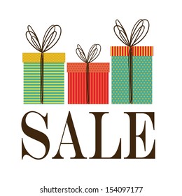 christmas design over white background vector illustration