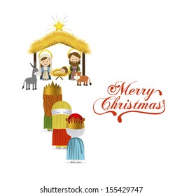 christmas design over white background vector illustration 
