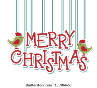 christmas design over white  background vector illustration
