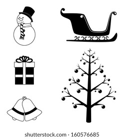 christmas design over white background vector illustration
