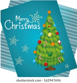 christmas design over white background vector illustration