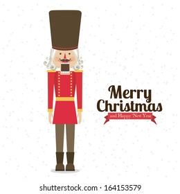 christmas design over white background vector illustration