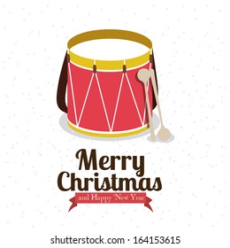 christmas design over white background vector illustration