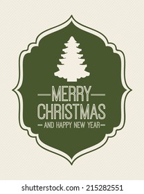christmas design over  white  background vector illustration