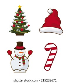 christmas design over  white background vector illustration