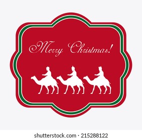 christmas design over  white background vector illustration
