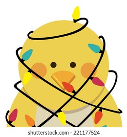 Christmas design over white background, vector illustration
