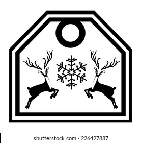 Christmas design over white background, vector illustration