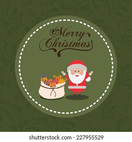 Christmas design over white background,  vector illustration