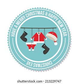 Christmas design over white background,vector illustration