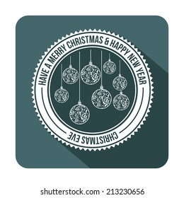 Christmas design over white background,vector illustration