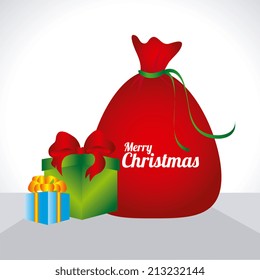 Christmas design over white background,vector illustration
