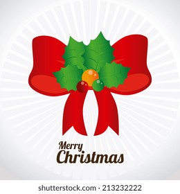 Christmas design over white background,vector illustration
