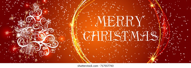 Christmas design for poster, card of brochure.