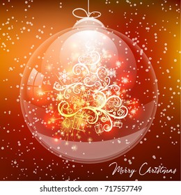 Christmas design for poster, card of brochure.