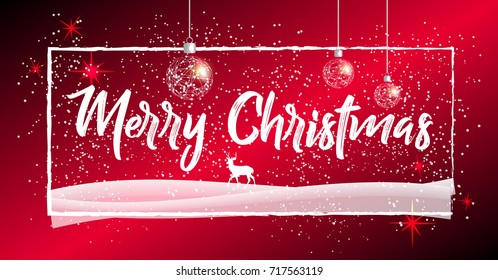 Christmas design for poster, card or brochure.