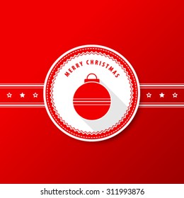 Christmas Design Red Background