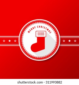 Christmas Design Red Background